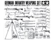 Tamiya - German Infantry Weapons Set, 1/35, 35111 cena un informācija | Konstruktori | 220.lv