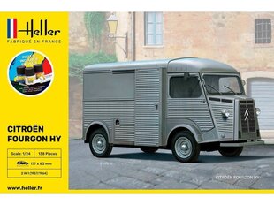Сборная пластиковая модель Heller - Citroën Fourgon HY, подарочный набор, 1/24, 56768 цена и информация | Kонструкторы | 220.lv