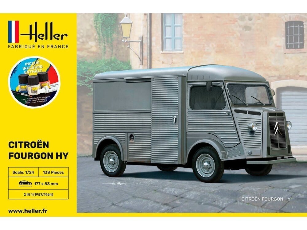 Heller - Citroën Fourgon HY dāvanu komplekts, 1/24, 56768 цена и информация | Konstruktori | 220.lv