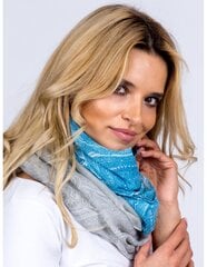 Воздушная шаль в стиле омбре с орнаментом серо-голубого цвета. цена и информация | Женские шарфы, платки | 220.lv