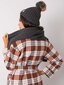 RUE PARIS ziemas komplekts, cepure un šalle, grafīta krāsā Dark grey One size cena un informācija | Sieviešu cepures | 220.lv