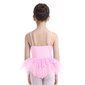 Vingrošanas tērps ar svārkiem meitenēm, rozā, uz 98-104 cm augumu cena un informācija | Baleta apģērbs | 220.lv