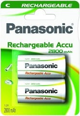 Panasonic аккумуляторные батарейки NiMh 2800mAh P14P/2B цена и информация | Батарейки | 220.lv