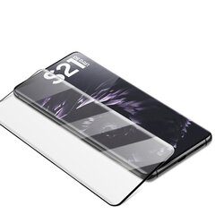 Fusion 5D glass aizsargstikls pilnam ekrānam Samsung G998 Galaxy S21 Ultra 5G melns цена и информация | Защитные пленки для телефонов | 220.lv