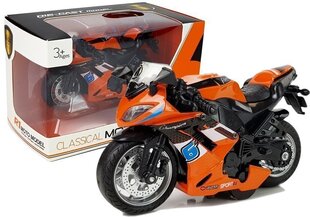 Rotaļu motocikls Classic Motto oranžs cena un informācija | Rotaļlietas zēniem | 220.lv