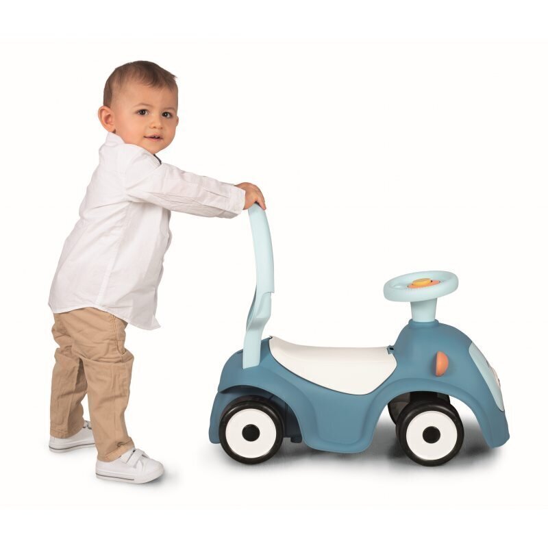 Mašīnīte – stumjamā rotaļlieta Smoby Maestro 3in1, zila cena un informācija | Rotaļlietas zīdaiņiem | 220.lv