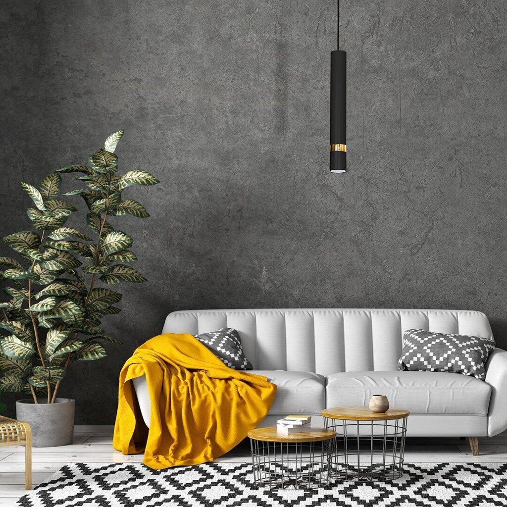 Eko-Light piekarināmā lampa Joker Black/Gold cena un informācija | Piekaramās lampas | 220.lv