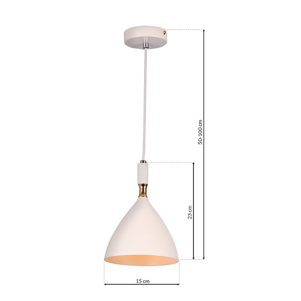 Milagro piekarināmā lampa Otto White/Gold cena un informācija | Piekaramās lampas | 220.lv