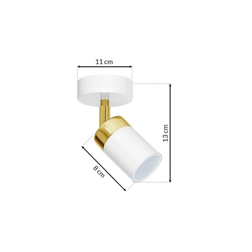 Milagro sienas lampa Joker White/Gold cena un informācija | Sienas lampas | 220.lv