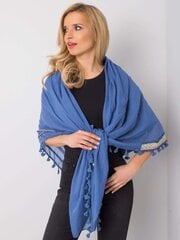 Темно-синяя шаль с декоративной отделкой цена и информация | Женские шарфы, платки | 220.lv