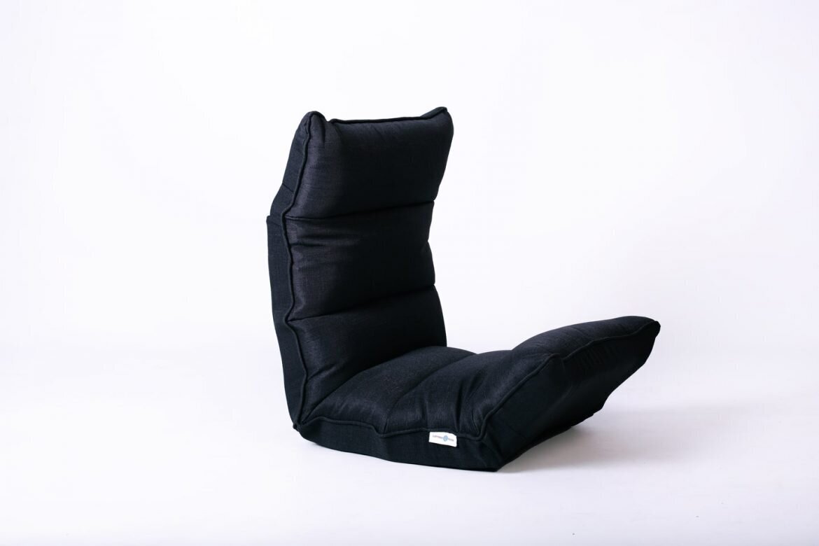 Daudzfunkcionāls saliekamais krēsls, melns cena un informācija | Sēžammaisi, pufi | 220.lv