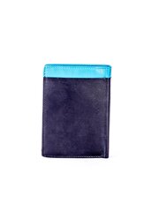черно-синий кожаный мужской кошелек цена и информация | Мужские кошельки | 220.lv