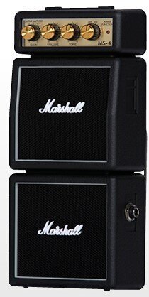 Mini pastiprinātājs elektriskai ģitārai Marshall MS-4 цена и информация | Mūzikas instrumentu piederumi | 220.lv