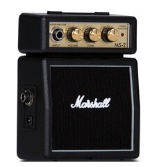 Mini pastiprinātājs elektriskai ģitārai Marshall MS-2B цена и информация | Принадлежности для музыкальных инструментов | 220.lv