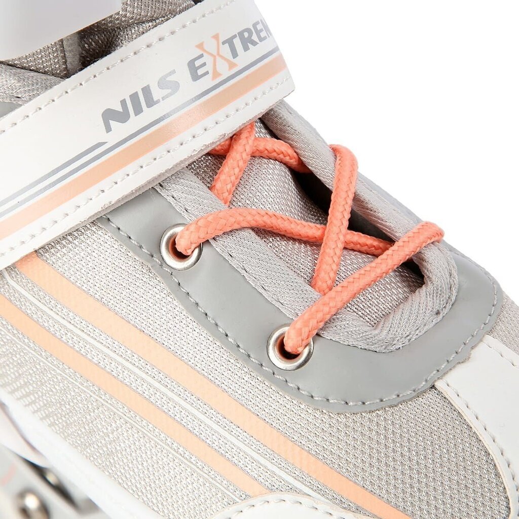 Regulējama izmēra skrituļslidas-slidas Nils Extreme NH18190, oranžas / baltas cena un informācija | Skrituļslidas | 220.lv