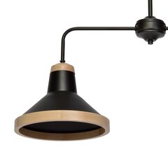 Milagro потолочный светильник Salma Black/Wood цена и информация | Потолочные светильники | 220.lv
