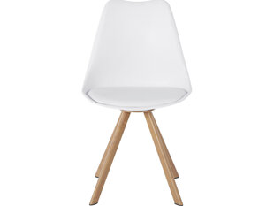 Комплект из 2-х стульев Notio Living Lecce, белый цена и информация | Стулья для кухни и столовой | 220.lv