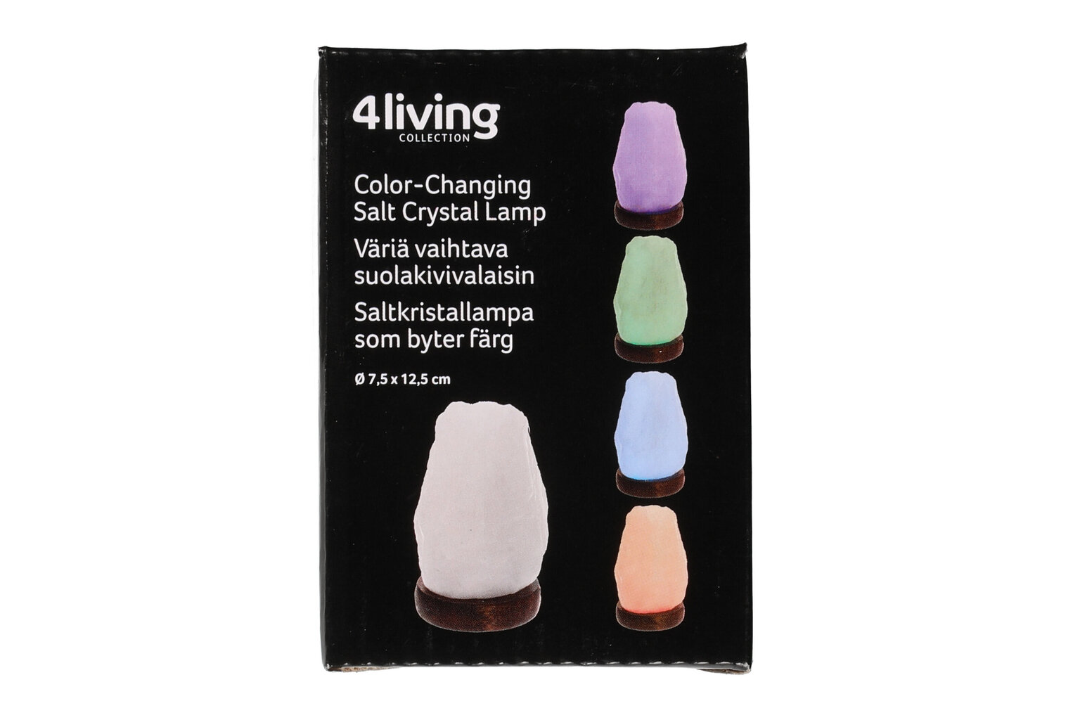 Sāls kristāla galda lampa 4Living Multicolor cena un informācija | Galda lampas | 220.lv