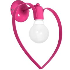 Milagro bērnu sienas lampa Amore Dark Pink цена и информация | Детские светильники | 220.lv