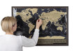 Dzēšama pasaules karte ar rāmi, 72x2x52 cm цена и информация | Pasaules kartes | 220.lv