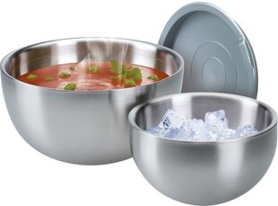 Termo bļoda ar vāku Hot + Cold, 22 cm, 2,5 l cena un informācija | Bļodas, kastes pārtikas | 220.lv