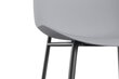 2-u krēslu komplekts Notio Living Orca, pelēks/melns cena un informācija | Virtuves un ēdamistabas krēsli | 220.lv