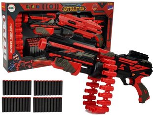 Большая винтовка с мягкими патронами Soft Bullet Gun, красный черный цена и информация | Игрушки для мальчиков | 220.lv