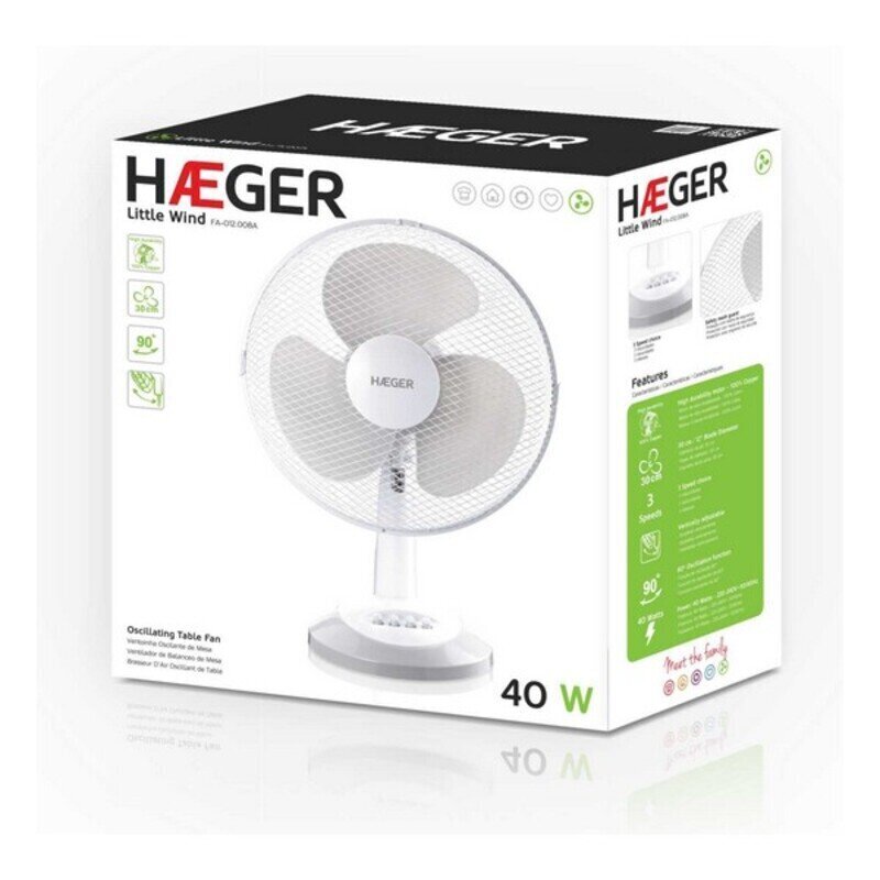 Galda ventilators Haeger Table Wind цена и информация | Ventilatori | 220.lv