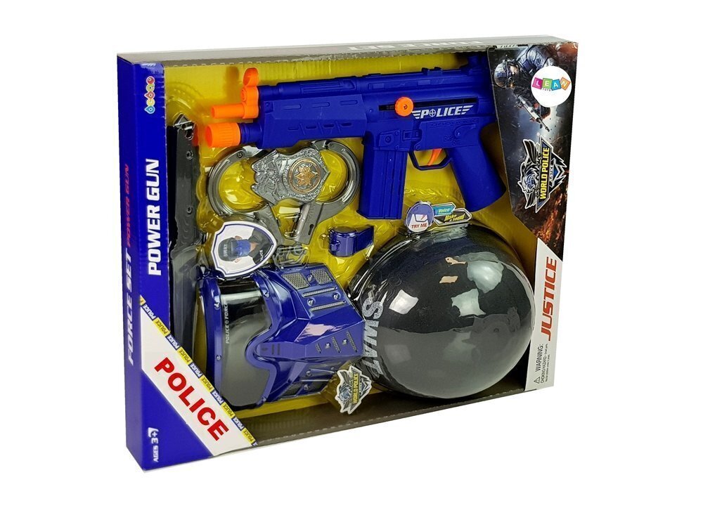 Policijas Swat komplekts ar šauteni, ķiveri un citiem piederumiem cena un informācija | Rotaļlietas zēniem | 220.lv