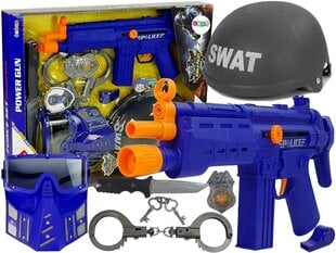 Policijas Swat komplekts ar šauteni, ķiveri un citiem piederumiem cena un informācija | Rotaļlietas zēniem | 220.lv