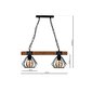 Eko-Light piekarināmā lampa Ulf Black/Wood 2 цена и информация | Piekaramās lampas | 220.lv