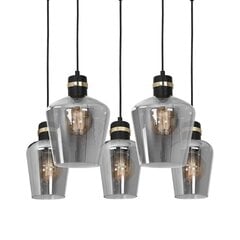 Eco-Light piekarināmā lampa Richmond Black/Gold 5 cena un informācija | Piekaramās lampas | 220.lv