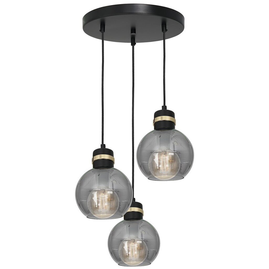 Eko-Light piekarināmā lampa Omega Black/Gold 3 cena un informācija | Piekaramās lampas | 220.lv