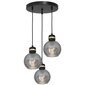 Eko-Light piekarināmā lampa Omega Black/Gold 3 cena un informācija | Lustras | 220.lv