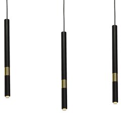 Milagro piekarināmā lampa Monza Black/Gold 3 цена и информация | Люстры | 220.lv