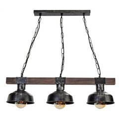 Milagro piekarināmā lampa Faro Black/Wood 3 cena un informācija | Lustras | 220.lv