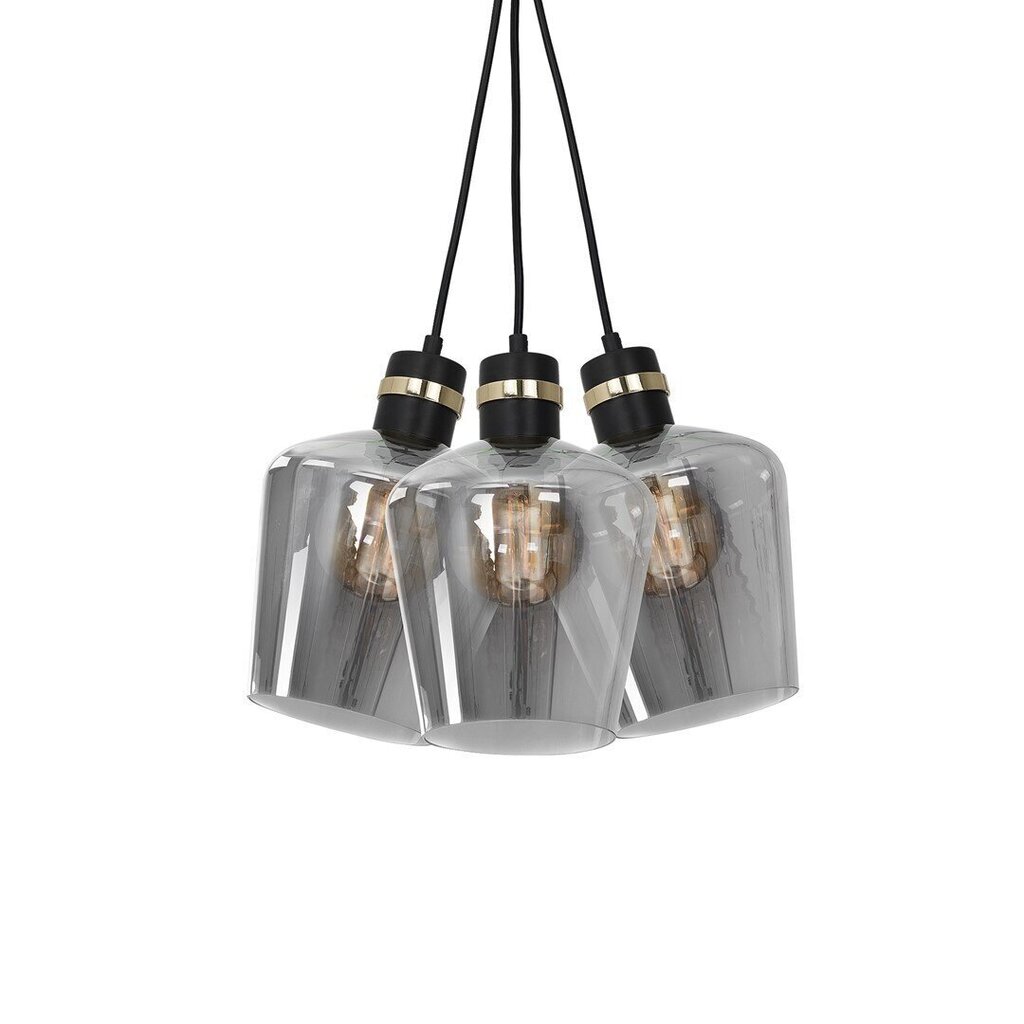 Milagro piekarināmā lampa Richmond Black/Gold 3 cena un informācija | Piekaramās lampas | 220.lv