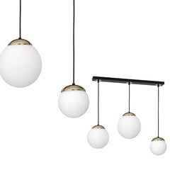 Eko-Light piekarināmā lampa Sparta Black/Gold 3 цена и информация | Люстры | 220.lv