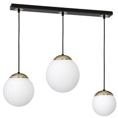 Eko-Light piekarināmā lampa Sparta Black/Gold 3 cena un informācija | Lustras | 220.lv