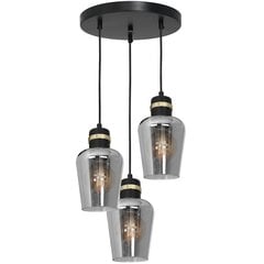 Eco-Light piekarināmā lampa Richmond Black/Gold 3 cena un informācija | Piekaramās lampas | 220.lv