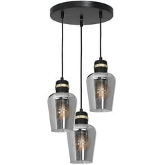 Eco-Light piekarināmā lampa Richmond Black/Gold 3 cena un informācija | Lustras | 220.lv