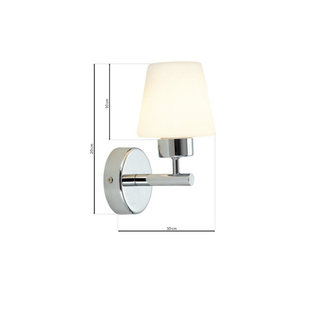 Milagro sienas lampa Lee Chrome цена и информация | Sienas lampas | 220.lv