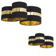 Milagro griestu lampa Palmira Black/Gold