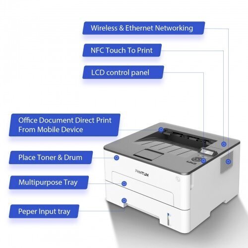 Pantum P3010DW cena un informācija | Printeri un daudzfunkcionālās ierīces | 220.lv