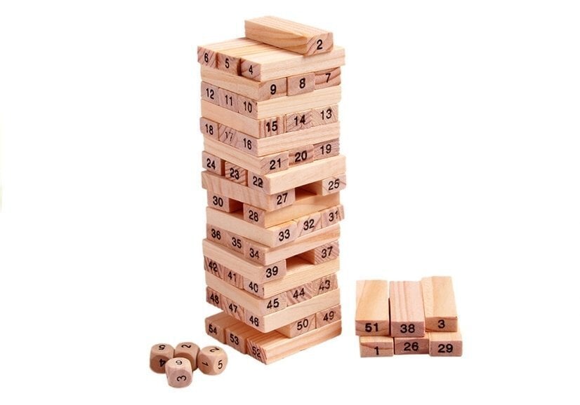 Galda spēle Mood Toys Building Block, 58 gab. цена и информация | Galda spēles | 220.lv