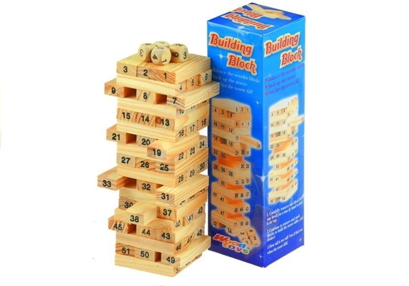 Galda spēle Mood Toys Building Block, 58 gab. цена и информация | Galda spēles | 220.lv