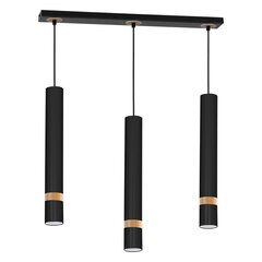 Milagro piekarināmā lampa Joker Black/Wood 3 cena un informācija | Piekaramās lampas | 220.lv