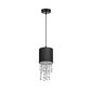 Milagro piekarināmā lampa Almeria Black/Silver cena un informācija | Piekaramās lampas | 220.lv