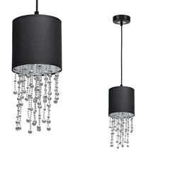 Milagro piekarināmā lampa Almeria Black/Silver cena un informācija | Piekaramās lampas | 220.lv