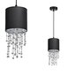 Milagro piekarināmā lampa Almeria Black/Silver cena un informācija | Lustras | 220.lv